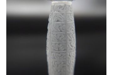 フランス　LALIQUE(ラリック)　ルーヴル　卓越した上品さをまとうワイングラス2客セット(クリスタル、ペア)(R-062125)