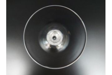 フランス　LALIQUE(ラリック)　ルーヴル　卓越した上品さをまとうワイングラス2客セット(クリスタル、ペア)(R-062125)