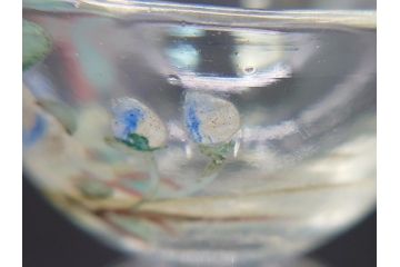 大正期　レトロ　エナメル絵付け　エナメル彩　花文　温かみのある可愛らしい絵付けが魅力のグラス6客と猪口1客のセット(タンブラー、リキュール、グラス、7点、グラスペインティング、ガラス)(R-062127)