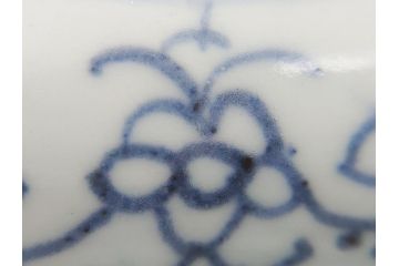 古伊万里　染付　丸紋　隅切り　5.3寸　約16cm　食卓を爽やかに彩る正角皿3客セット(葵、団花紋、五寸三分、変形皿、中皿、和皿、和食器)(R-062142)