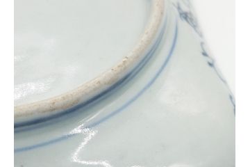 古伊万里　染付　丸紋　隅切り　5.3寸　約16cm　食卓を爽やかに彩る正角皿2客セット(葵、団花紋、五寸三分、変形皿、中皿、和皿、和食器)(R-062143)