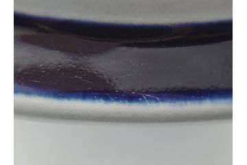 ARABIA FINLAND　アネモネ　Ulla Procope(ウラ・プロコッペ)　約23cm　青のアネモネが大胆に描かれた存在感のあるボウル(アラビア、フィンランド、Anemone、Sモデル、北欧食器)(R-062167)