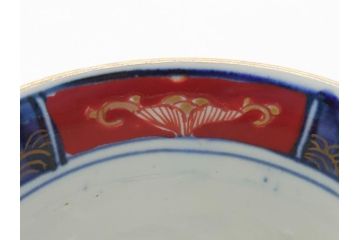明治期　上手物　伊万里　色絵　お茶の時間を華やかに演出する湯呑み2客セット(大・小)(和食器、茶器、茶道具)(R-062168)