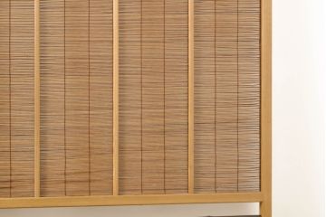 ビンテージ建具　1980年　松竹梅　上品な和の雰囲気を高める御簾戸4枚セット(戸、簀戸、葭戸、夏障子、夏戸、葦戸、引き戸)(R-062174)