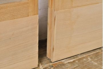 ビンテージ建具　1980年　松竹梅　上品な和の雰囲気を高める御簾戸4枚セット(戸、簀戸、葭戸、夏障子、夏戸、葦戸、引き戸)(R-062174)