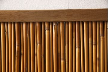 中古　民芸家具　和の風情を醸し出す衝立て(パーテーション、つい立て、衝い立て、仕切り)(R-062175)