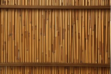 中古　民芸家具　和の風情を醸し出す衝立て(パーテーション、つい立て、衝い立て、仕切り)(R-062175)