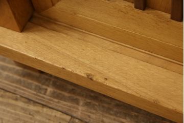 中古　美品　国産家具　和室・洋室どちらにも合う!!和モダンデザインの水屋箪笥(食器棚、収納棚、重ね戸棚、飾り棚、キャビネット)(R-062176)