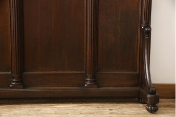 和製アンティーク　大正ロマン　クラシカルな佇まいがお洒落!!古い洋館の壁固定式ホールハンガー(ハンガーラック、帽子掛け、店舗什器)(R-062182)