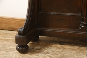 和製アンティーク　大正ロマン　クラシカルな佇まいがお洒落!!古い洋館の壁固定式ホールハンガー(ハンガーラック、帽子掛け、店舗什器)(R-062182)