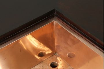 和製ビンテージ　国産民芸家具　和モダンな空間づくりにおすすめの囲炉裏テーブル(ダイニングテーブル、4人掛け、4P、2人掛け、2P、木製火鉢、ヴィンテージ)(R-062184)
