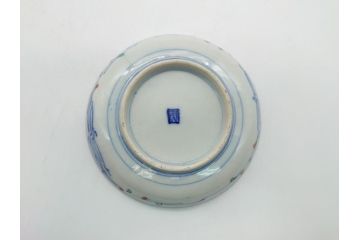 明治期　伊万里焼　色絵　金彩　花文　4寸皿　約12cm　色彩豊かで食卓に華やぎをもたらす小皿5客セット(四寸、赤絵、和食器、和皿)(R-062189)