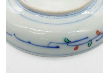 明治期　伊万里焼　色絵　金彩　花文　4寸皿　約12cm　色彩豊かで食卓に華やぎをもたらす小皿5客セット(四寸、赤絵、和食器、和皿)(R-062189)