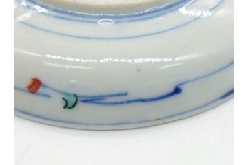明治期　伊万里焼　色絵　金彩　花文　4寸皿　約12cm　色彩豊かで食卓に華やぎをもたらす小皿5客セット(四寸、赤絵、和食器、和皿)(R-062189)