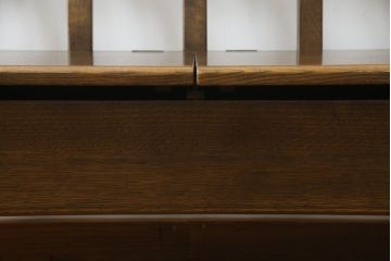 中古　美品　オーク材　柏木工(KASHIWA)　WILDERNESS(ウィルダネス)　座面下収納付き!!木の温かみを感じられる2人掛けベンチ(長椅子、板座チェア、長イス)(定価約14万円)(R-062198)