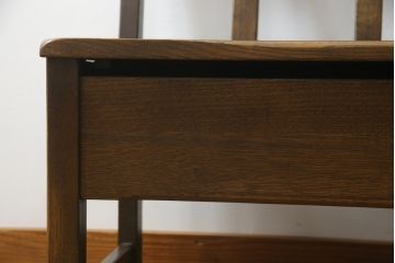 中古　美品　オーク材　柏木工(KASHIWA)　WILDERNESS(ウィルダネス)　座面下収納付き!!木の温かみを感じられる2人掛けベンチ(長椅子、板座チェア、長イス)(定価約14万円)(R-062198)