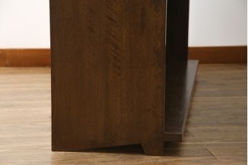 和製アンティーク　昭和初期　ナラ材　シンプルなデザインでお部屋に馴染みやすい本棚(ブックシェルフ、収納棚、飾り棚、ディスプレイ棚、陳列棚)(R-062199)