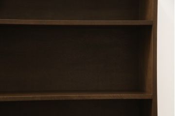 和製アンティーク　昭和初期　ナラ材　シンプルなデザインでお部屋に馴染みやすい本棚(ブックシェルフ、収納棚、飾り棚、ディスプレイ棚、陳列棚)(R-062199)
