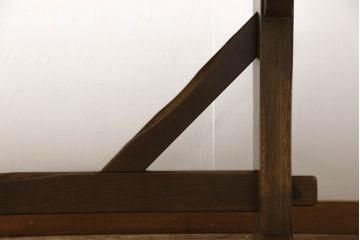 中古　美品　柏木工(KASHIWA)　WILDERNESS(ウィルダネス)　ナラ材　KT14H　美しい杢目とシックな色合いが魅力のダイニングテーブル(4人掛け、4P、6人掛け、6P、食卓)(定価約26万円)(R-062200)