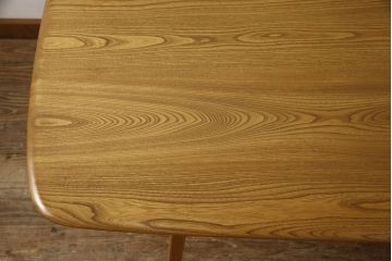 イギリスビンテージ　ERCOL(アーコール)　Windsor(ウィンザー)シリーズ　シンプルで洗練されたデザインの北欧風ダイニングテーブル(4人掛け、4P、6人掛け、6P、食卓、ヴィンテージ)(R-062202)