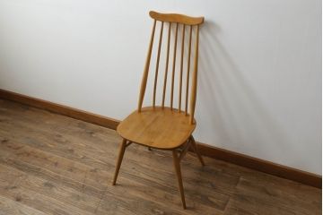 イギリスビンテージ　ERCOL(アーコール)　ゴールドスミス　北欧テイストのお部屋におすすめ!!洗練された佇まいが魅力的なチェア (ダイニングチェア、椅子、イス、板座チェア、ヴィンテージ)(R-062205)