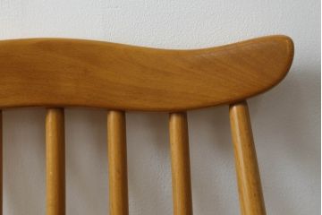 イギリスビンテージ　ERCOL(アーコール)　ゴールドスミス　北欧テイストのお部屋におすすめ!!洗練された佇まいが魅力的なチェア (ダイニングチェア、椅子、イス、板座チェア、ヴィンテージ)(R-062205)