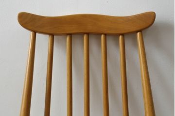イギリスビンテージ　ERCOL(アーコール)　ゴールドスミス　北欧テイストのお部屋におすすめ!!洗練された佇まいが魅力的なチェア (ダイニングチェア、椅子、イス、板座チェア、ヴィンテージ)(R-062205)