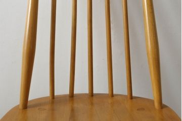 イギリスビンテージ　ERCOL(アーコール)　ゴールドスミス　北欧テイストのお部屋におすすめ!!洗練された佇まいが魅力的なチェア (ダイニングチェア、椅子、イス、板座チェア、ヴィンテージ)(R-062205)