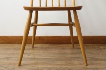 イギリスビンテージ　ERCOL(アーコール)　ゴールドスミス　北欧テイストのお部屋におすすめ!!洗練された佇まいが魅力的なチェア (ダイニングチェア、椅子、イス、板座チェア、ヴィンテージ)(R-062205)