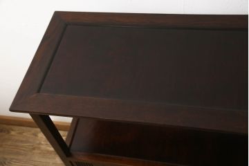 中古　松本民芸家具　美しい木目と品のある佇まいが魅力のG型朝鮮棚(飾り棚、茶棚、茶箪笥、収納棚、戸棚)(定価約46万円)(R-062207)