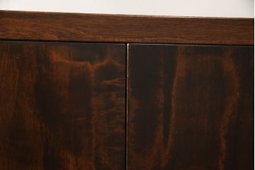 中古　松本民芸家具　美しい木目と品のある佇まいが魅力のG型朝鮮棚(飾り棚、茶棚、茶箪笥、収納棚、戸棚)(定価約46万円)(R-062207)