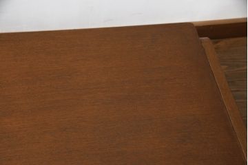 昭和レトロ　木の温もりが感じられる曲げ木のローテーブル(センターテーブル、食卓、座卓、リビングテーブル、作業台)(R-062221)