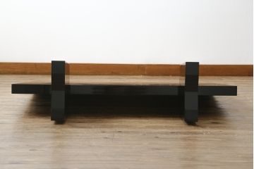 中古　輪島塗り　加治武作　飛び立つ鶴の美しさに目が奪われる衝立て(仕切り、パーテーション、つい立て)(R-062225)