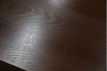 中古　国産　三方欅(ケヤキ)材　内部桐材　揺らぐ水面の様な美しい杢目と和モダンな佇まいが魅力の民芸箪笥(引き出し、収納タンス、茶箪笥、戸棚、違い棚、サイドチェスト、サイドボード)(R-062226)