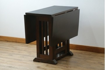 和製ビンテージ　北海道民芸家具　#430　洗練されたデザインのバタフライ卓　定価約20万円　(R-062229)