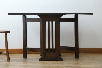和製ビンテージ　北海道民芸家具　#430　洗練されたデザインのバタフライ卓　定価約20万円　(R-062229)