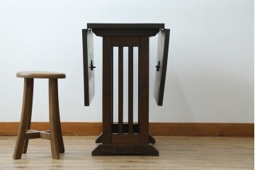 和製ビンテージ　北海道民芸家具　#430　洗練されたデザインのバタフライ卓　定価約20万円　(R-062229)