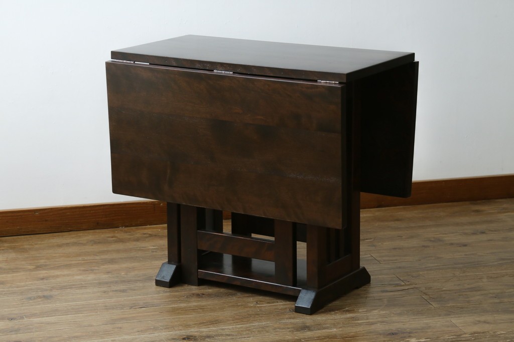 和製ビンテージ　北海道民芸家具　#430　洗練されたデザインのバタフライ卓　定価約20万円　(R-062229)