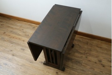 和製ビンテージ　北海道民芸家具　#430　洗練されたデザインのバタフライ卓　定価約20万円　(R-062229)