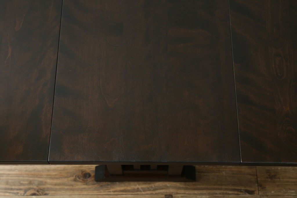 和製ビンテージ　北海道民芸家具　#430　洗練されたデザインのバタフライ卓　定価約20万円　(R-062229)