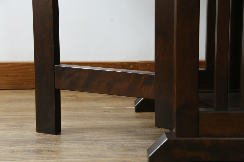 和製ビンテージ　北海道民芸家具　#430　洗練されたデザインのバタフライ卓　定価約20万円　(R-062229)