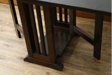 和製ビンテージ　北海道民芸家具　#430　洗練されたデザインのバタフライ卓　定価約20万円　(R-062229)