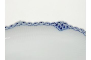 デンマーク　ROYAL　COPENHAGEN(ロイヤルコペンハーゲン)　プリンセス　ブルー　美しいレースの縁取りが優雅さを演出するディーププレート(約22.5)&ピックルディッシュ(約25)セット(洋食器、フラット、舟形、楕円プレート)(R-062235)