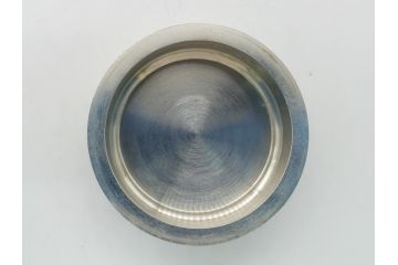 薩摩　谷山正錫　山崎畩五郎　錫製　カコシマ　彫金細工　茶心壷(共箱付き、茶筒、煎茶道具)(R-062239)