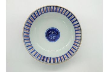 江戸期　萬暦年製　古伊万里　色絵　染付　稀少図柄　馬　3.8寸　約11.5cm　生き生きとした馬の絵付けが魅力の蓋付き茶碗3客セット(和食器、三寸八分)(R-062241)
