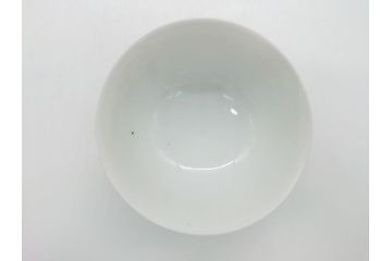 江戸期　古伊万里　大明成化年製　染付　山水文　丸文　3.6寸　約11cm　温かみのあるフォルムが魅力の蓋付き茶碗5客セット(三寸六分、和食器、和皿)(R-062246)