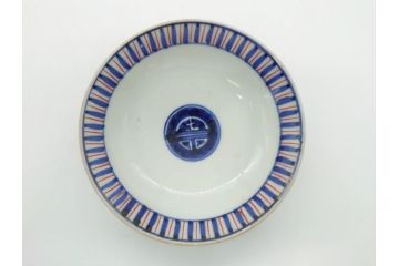 江戸期　萬暦年製　古伊万里　色絵　染付　稀少図柄　馬　3.8寸　約11.5cm　生き生きとした馬の絵付けが魅力の蓋付き茶碗3客セット(和食器、三寸八分)(R-062247)