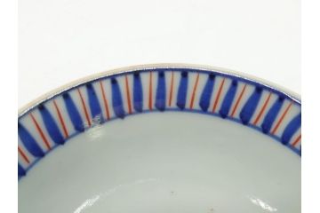 江戸期　萬暦年製　古伊万里　色絵　染付　稀少図柄　馬　3.8寸　約11.5cm　生き生きとした馬の絵付けが魅力の蓋付き茶碗3客セット(和食器、三寸八分)(R-062247)