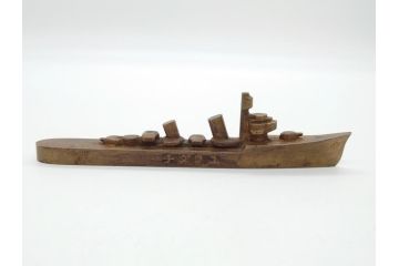 昭和11年6月21日　旧日本海軍　佐世保海軍工廠　駆逐艦夕立進水記念　「ユフダチ」　文鎮(書道具、佐世保ベース、1936年、ゆうだち)(R-062248)