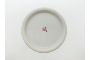 石川県指定無形文化財　武腰潤　九谷焼　色絵　金彩　富士山図　花文　徳利2点セット(一輪挿し、花器、作家物、共箱無し)(R-062250)